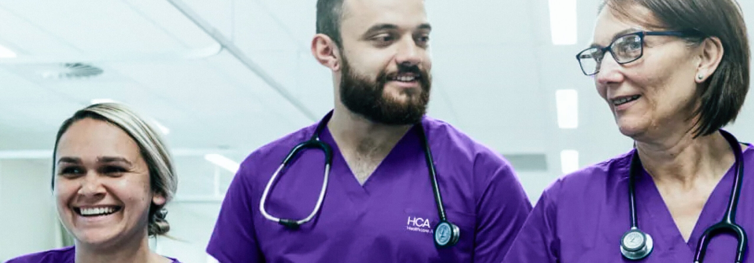 Healthcare professionals working in a safe environment with healthcare background checks