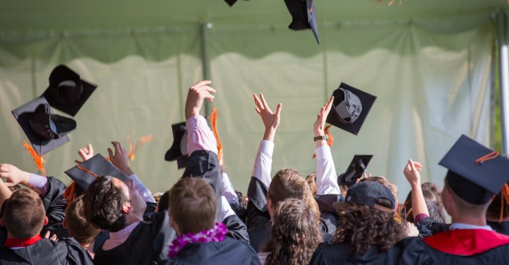 People graduating with physical credentials that can become verifiable credentials