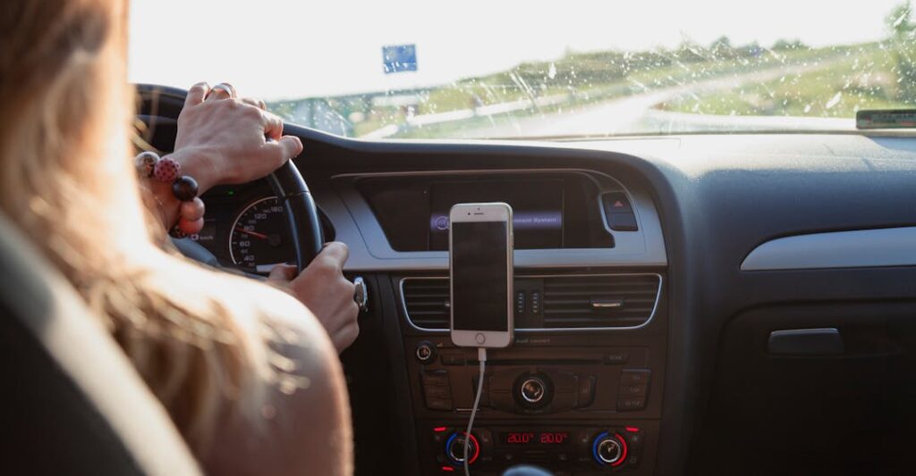 Woman driving car to show does a DUI show up on a background check