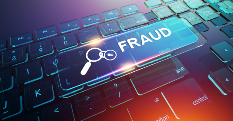 Online fraud graphic representing how Certn ID stops fraudsters from tricking IDV
