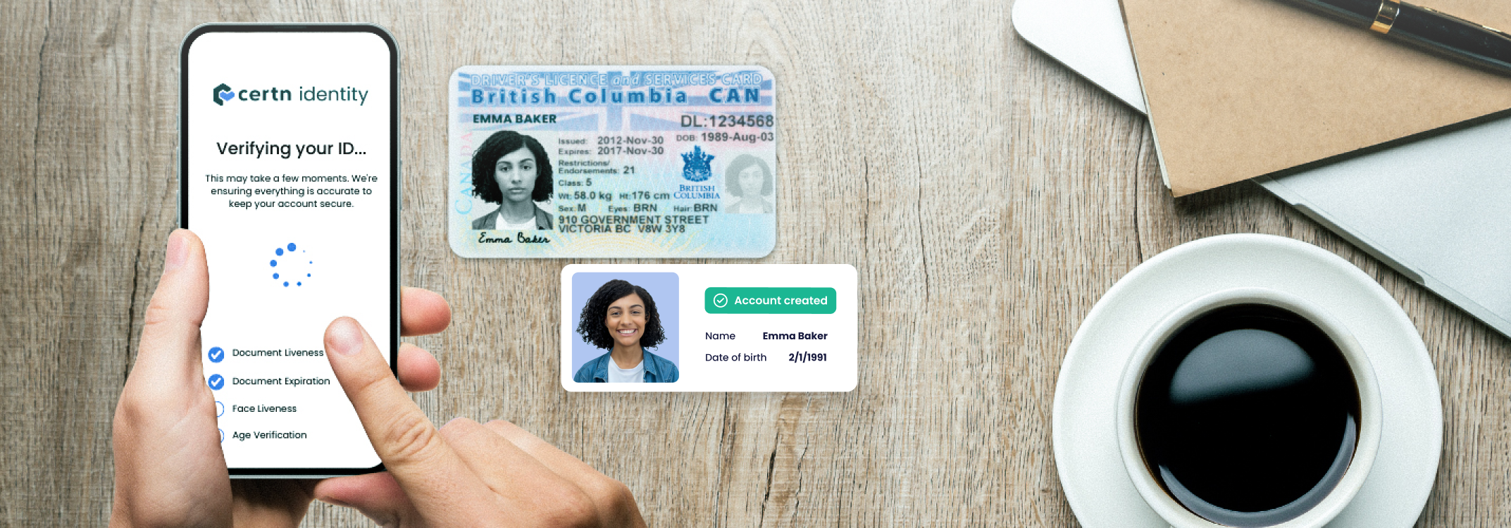 New Account Onboarding Hero