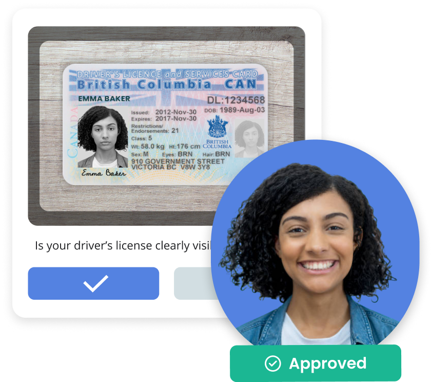 verify identity with a selfie