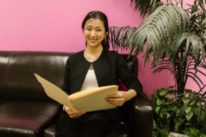 Candidate waiting for job interview and background check