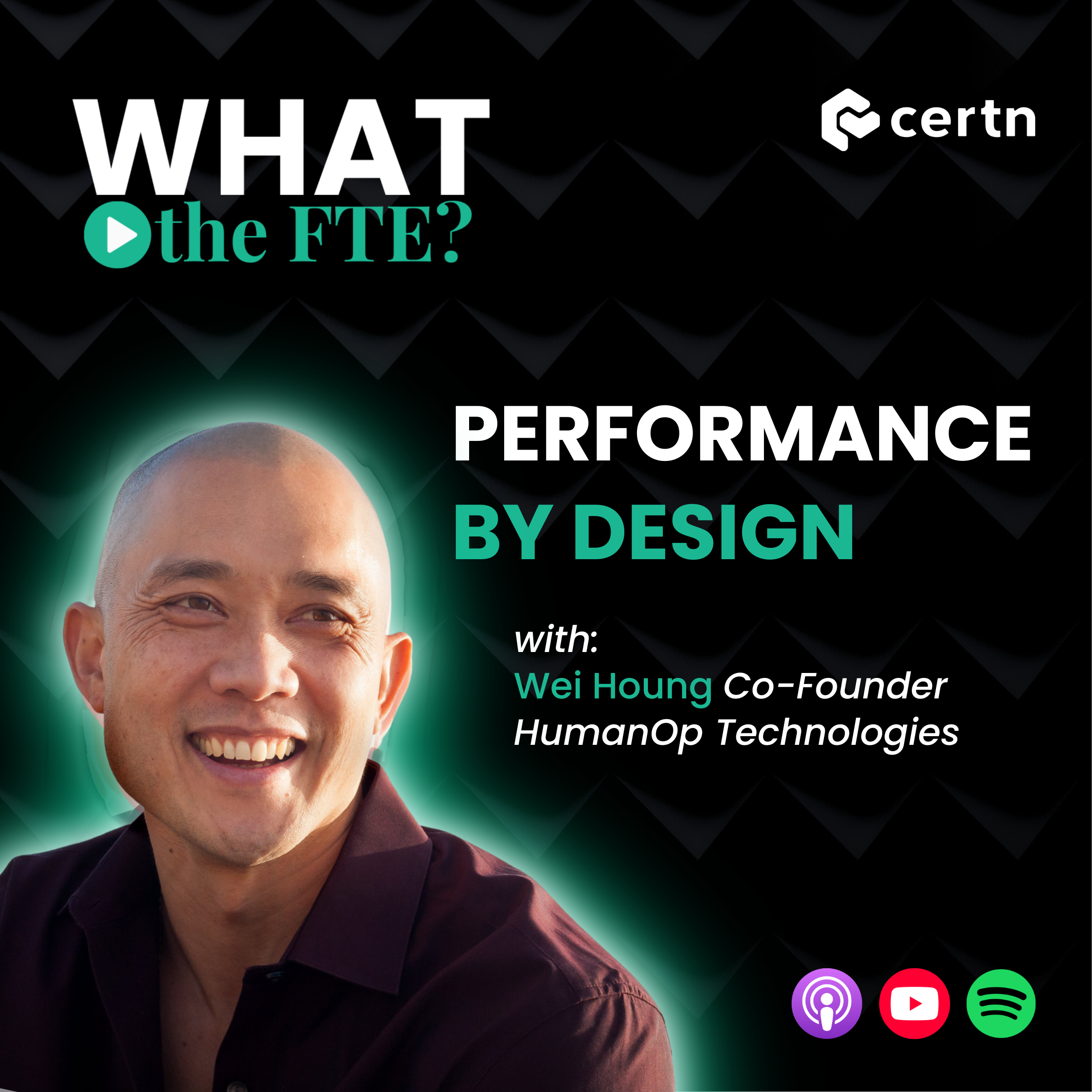 Podcast cover featuring Wei Houng.